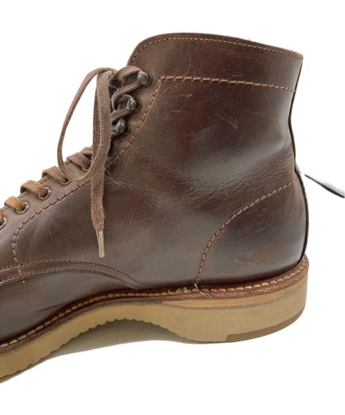 Alden（オールデン）ALDEN (オールデン) プレーントゥ・サービスブーツ ブラウン サイズ:7 1/2Eの古着・服飾アイテム