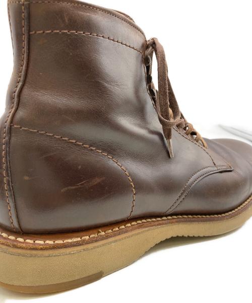 Alden（オールデン）ALDEN (オールデン) プレーントゥ・サービスブーツ ブラウン サイズ:7 1/2Eの古着・服飾アイテム