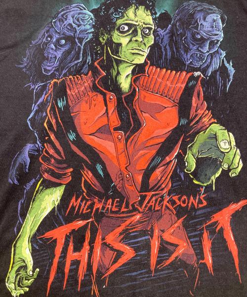 Hanes（ヘインズ）Hanes (ヘインズ) Michael Jackson THRILLER TEE ブラック サイズ:Sの古着・服飾アイテム