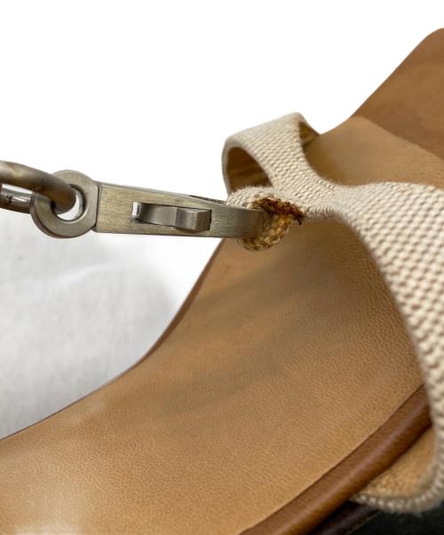 HERMES（エルメス）HERMES (エルメス) バンドリエール金具サンダル ブラウン サイズ:34の古着・服飾アイテム