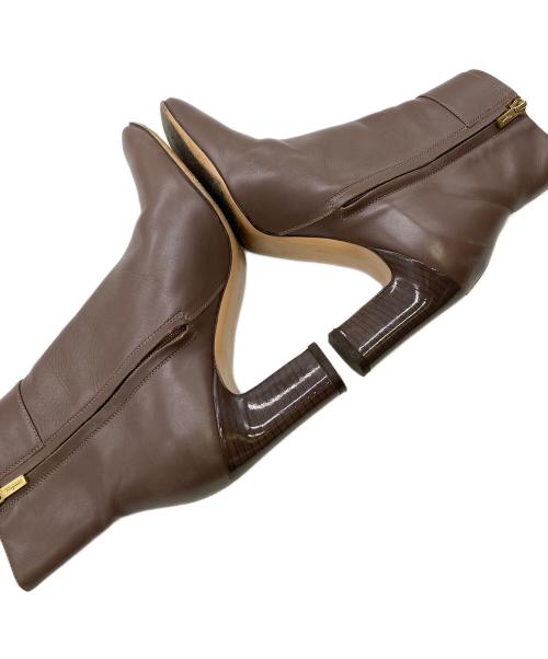 Salvatore Ferragamo（サルヴァトーレ フェラガモ）Salvatore Ferragamo (サルヴァトーレ フェラガモ) ブーティ ブラウン サイズ:4Dの古着・服飾アイテム