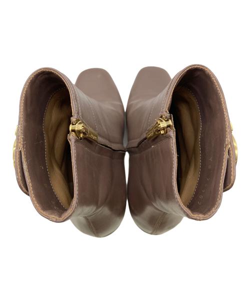 Salvatore Ferragamo（サルヴァトーレ フェラガモ）Salvatore Ferragamo (サルヴァトーレ フェラガモ) ブーティ ブラウン サイズ:4Dの古着・服飾アイテム