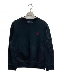 POLO RALPH LAUREN（ポロ・ラルフローレン）の古着「刺繍ポニーースウェット」｜ブラック