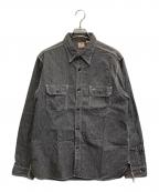 SUGAR CANEシュガーケーン）の古着「JEAN CORD WORK SHIRT」｜グレー