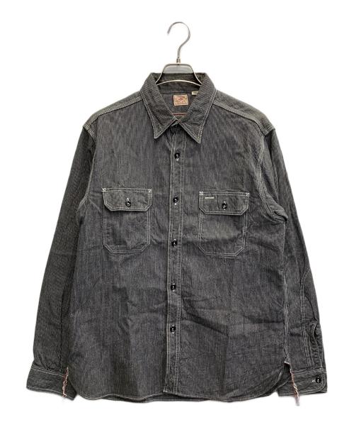 SUGAR CANE（シュガーケーン）SUGAR CANE (シュガーケーン) JEAN CORD WORK SHIRT グレー サイズ:Lの古着・服飾アイテム