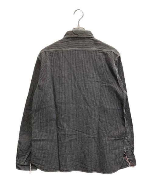 SUGAR CANE（シュガーケーン）SUGAR CANE (シュガーケーン) JEAN CORD WORK SHIRT グレー サイズ:Lの古着・服飾アイテム