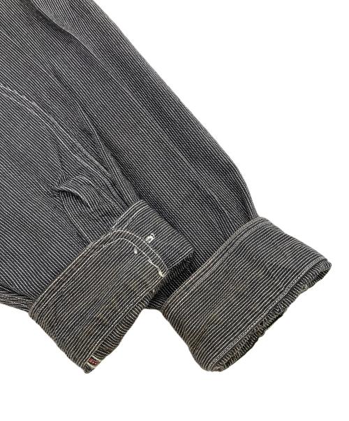 SUGAR CANE（シュガーケーン）SUGAR CANE (シュガーケーン) JEAN CORD WORK SHIRT グレー サイズ:Lの古着・服飾アイテム