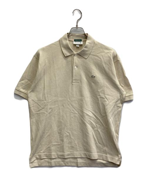 LACOSTE（ラコステ）LACOSTE (ラコステ) JOURNAL STANDARD (ジャーナルスタンダード) 鹿の子ポロシャツ ベージュ サイズ:Mの古着・服飾アイテム