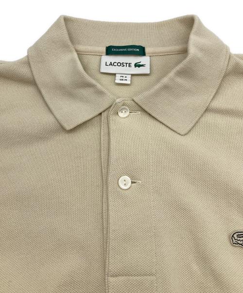 LACOSTE（ラコステ）LACOSTE (ラコステ) JOURNAL STANDARD (ジャーナルスタンダード) 鹿の子ポロシャツ ベージュ サイズ:Mの古着・服飾アイテム