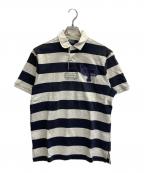 POLO RALPH LAURENポロ・ラルフローレン）の古着「ボーダーポロシャツ」｜ネイビー×グレー