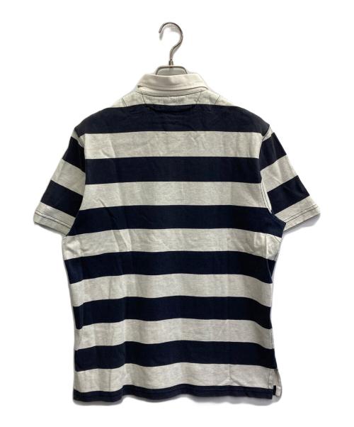 POLO RALPH LAUREN（ポロ・ラルフローレン）POLO RALPH LAUREN (ポロ・ラルフローレン) ボーダーポロシャツ ネイビー×グレー サイズ:Mの古着・服飾アイテム