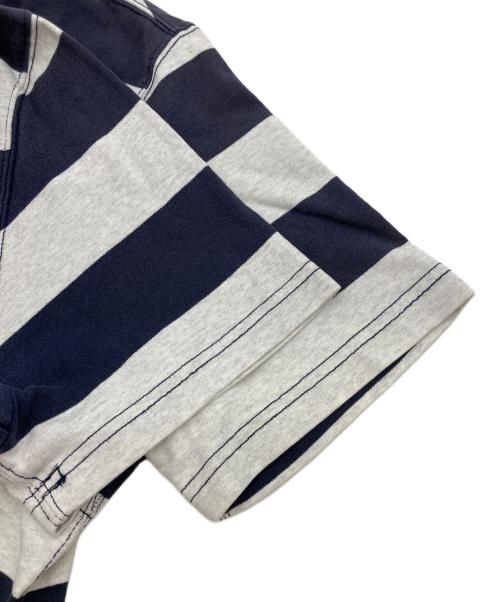 POLO RALPH LAUREN（ポロ・ラルフローレン）POLO RALPH LAUREN (ポロ・ラルフローレン) ボーダーポロシャツ ネイビー×グレー サイズ:Mの古着・服飾アイテム