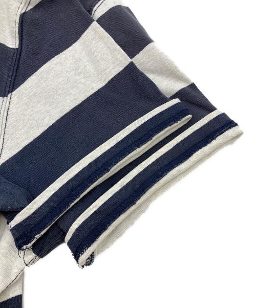 POLO RALPH LAUREN（ポロ・ラルフローレン）POLO RALPH LAUREN (ポロ・ラルフローレン) ボーダーポロシャツ ネイビー×グレー サイズ:Mの古着・服飾アイテム