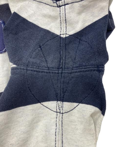 POLO RALPH LAUREN（ポロ・ラルフローレン）POLO RALPH LAUREN (ポロ・ラルフローレン) ボーダーポロシャツ ネイビー×グレー サイズ:Mの古着・服飾アイテム
