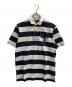 POLO RALPH LAUREN（ポロ・ラルフローレン）の古着「ボーダーポロシャツ」｜ネイビー×グレー