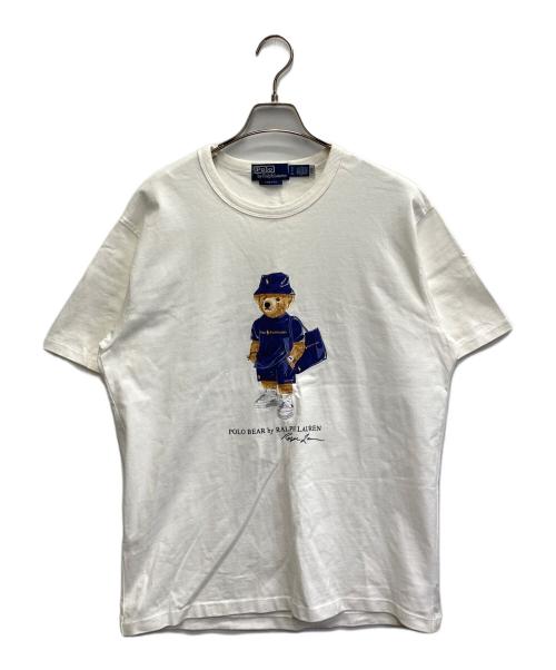POLO RALPH LAUREN（ポロ・ラルフローレン）POLO RALPH LAUREN (ポロ・ラルフローレン) BEAMS (ビームス) BEAMS別注　ポロベアーTEE ホワイト サイズ:Sの古着・服飾アイテム