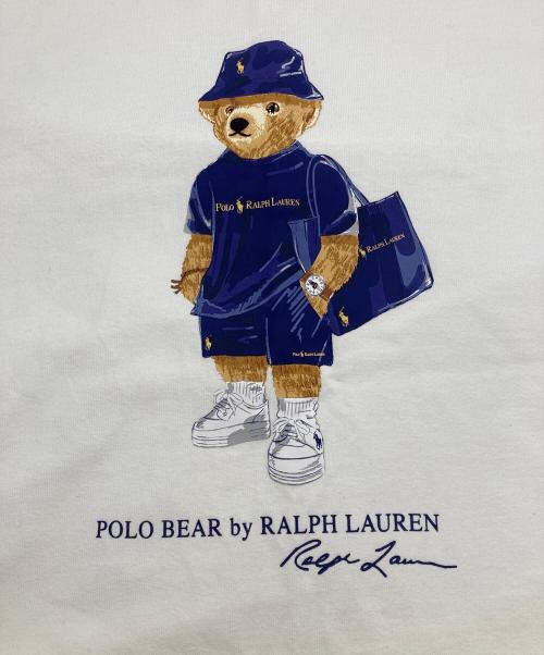 POLO RALPH LAUREN（ポロ・ラルフローレン）POLO RALPH LAUREN (ポロ・ラルフローレン) BEAMS (ビームス) BEAMS別注　ポロベアーTEE ホワイト サイズ:Sの古着・服飾アイテム