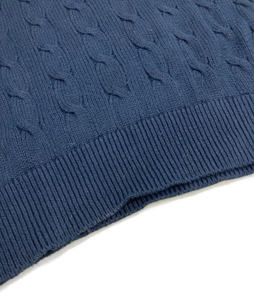 POLO RALPH LAUREN（ポロ・ラルフローレン）POLO RALPH LAUREN (ポロ・ラルフローレン) 半袖ケーブルニット ブラック サイズ:Mの古着・服飾アイテム