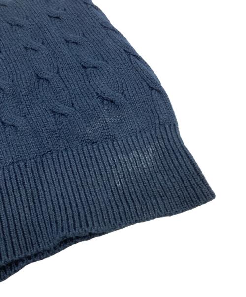 POLO RALPH LAUREN（ポロ・ラルフローレン）POLO RALPH LAUREN (ポロ・ラルフローレン) 半袖ケーブルニット ブラック サイズ:Mの古着・服飾アイテム