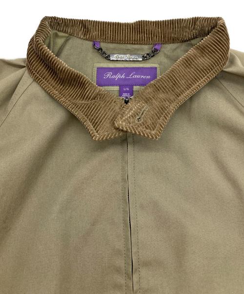 RALPH LAUREN Purple Label（ラルフ ローレン パープル レーベル）RALPH LAUREN PURPLE LABEL (ラルフ ローレン パープル レーベル) 襟コーデュロイジャケット ベージュ サイズ:Lの古着・服飾アイテム