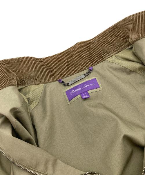 RALPH LAUREN Purple Label（ラルフ ローレン パープル レーベル）RALPH LAUREN PURPLE LABEL (ラルフ ローレン パープル レーベル) 襟コーデュロイジャケット ベージュ サイズ:Lの古着・服飾アイテム