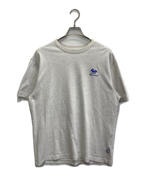 ADER error（アーダーエラー）ADER error (アーダーエラー) maison kitsune (メゾンキツネ) ロゴTEE グレー サイズ:A2の古着・服飾アイテム