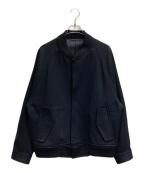 steinシュタイン）の古着「22AW OVERSIZED MELTON STUDIUM JACKET」｜ブラック