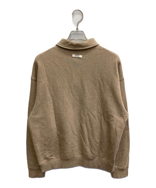SATUR（セター）SATUR (セター) Rope Logo Loose Fit Collar Sweatshirt ブラウン サイズ:Sの古着・服飾アイテム