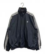 adidasアディダス）の古着「ファイヤーバード オーバーサイズド トラックトップ」｜ブラック