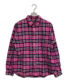 stussy（ステューシー）の古着「00ｓチェックシャツ」｜ピンク