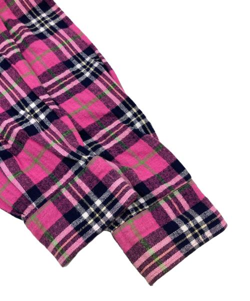 stussy（ステューシー）stussy (ステューシー) 00ｓチェックシャツ ピンク サイズ:Lの古着・服飾アイテム