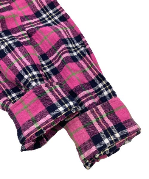stussy（ステューシー）stussy (ステューシー) 00ｓチェックシャツ ピンク サイズ:Lの古着・服飾アイテム