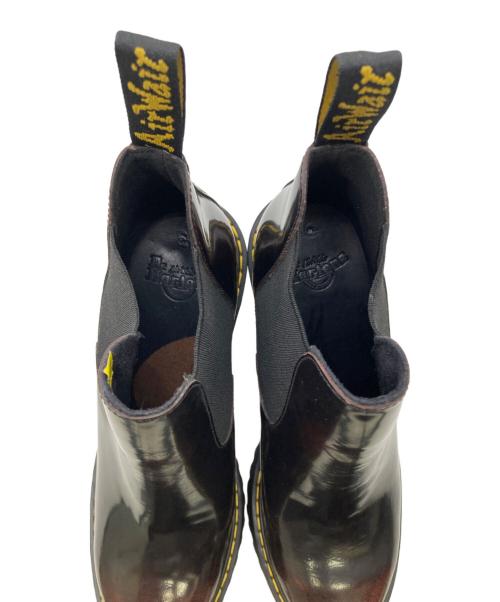 Dr.Martens（ドクターマーチン）Dr.Martens (ドクターマーチン) HURSTONサイドゴアブーツ ブラウン×ブラック サイズ:UK4の古着・服飾アイテム
