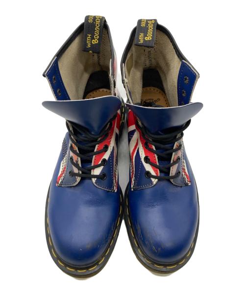 Dr.Martens（ドクターマーチン）Dr.Martens (ドクターマーチン) ユニオンジャック 1460 8ホールブーツ ブルー×レッド サイズ:8の古着・服飾アイテム