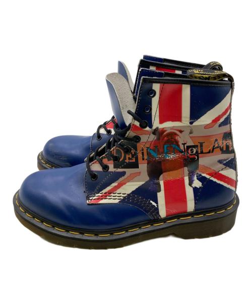 Dr.Martens（ドクターマーチン）Dr.Martens (ドクターマーチン) ユニオンジャック 1460 8ホールブーツ ブルー×レッド サイズ:8の古着・服飾アイテム