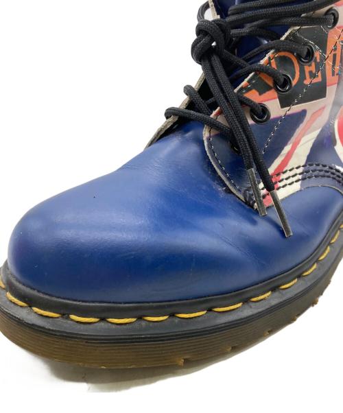 Dr.Martens（ドクターマーチン）Dr.Martens (ドクターマーチン) ユニオンジャック 1460 8ホールブーツ ブルー×レッド サイズ:8の古着・服飾アイテム