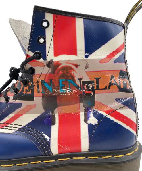 Dr.Martens（ドクターマーチン）Dr.Martens (ドクターマーチン) ユニオンジャック 1460 8ホールブーツ ブルー×レッド サイズ:8の古着・服飾アイテム