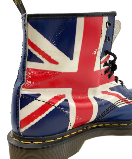 Dr.Martens（ドクターマーチン）Dr.Martens (ドクターマーチン) ユニオンジャック 1460 8ホールブーツ ブルー×レッド サイズ:8の古着・服飾アイテム