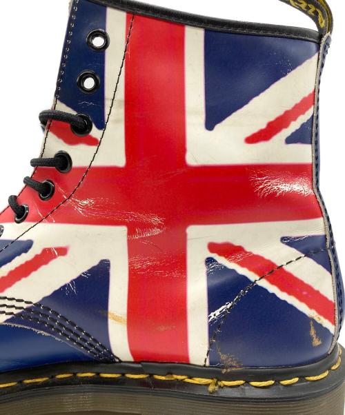 Dr.Martens（ドクターマーチン）Dr.Martens (ドクターマーチン) ユニオンジャック 1460 8ホールブーツ ブルー×レッド サイズ:8の古着・服飾アイテム