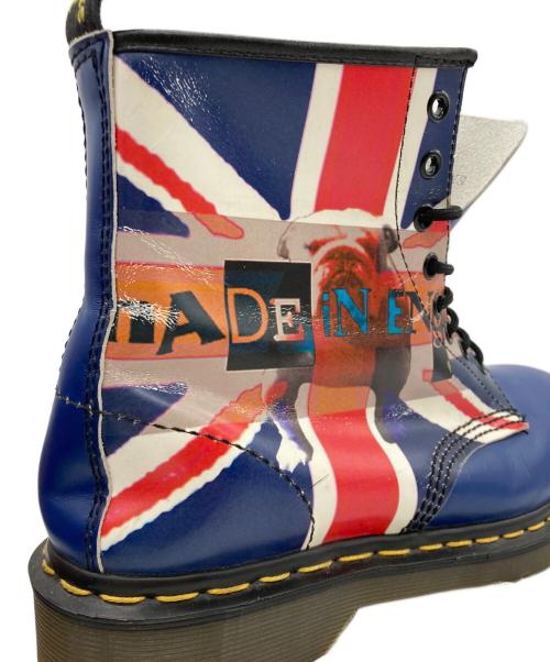 Dr.Martens（ドクターマーチン）Dr.Martens (ドクターマーチン) ユニオンジャック 1460 8ホールブーツ ブルー×レッド サイズ:8の古着・服飾アイテム