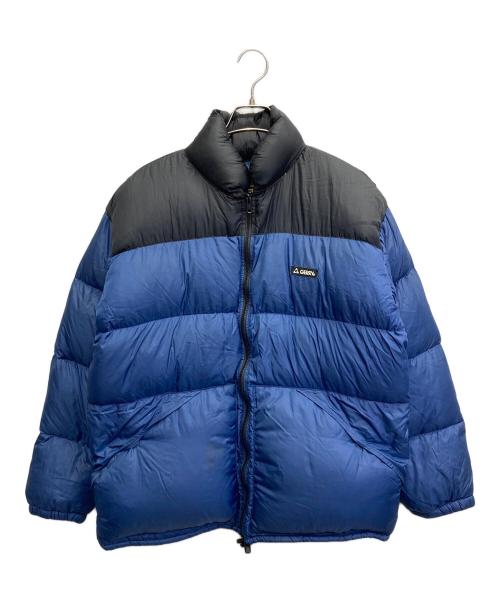 GERRY（ジェリー）GERRY (ジェリー) ダウンジャケット ブラック×ブルー サイズ:Mの古着・服飾アイテム