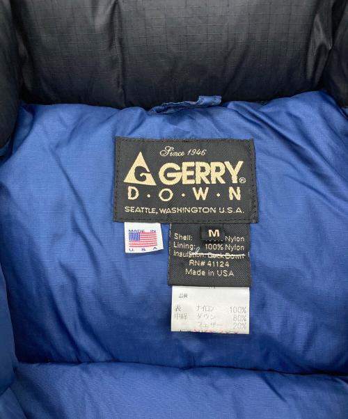 GERRY（ジェリー）GERRY (ジェリー) ダウンジャケット ブラック×ブルー サイズ:Mの古着・服飾アイテム