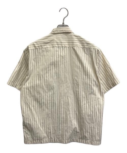 AVIREX（アヴィレックス）AVIREX (アヴィレックス) ストライプ半袖シャツ ベージュ サイズ:Mの古着・服飾アイテム