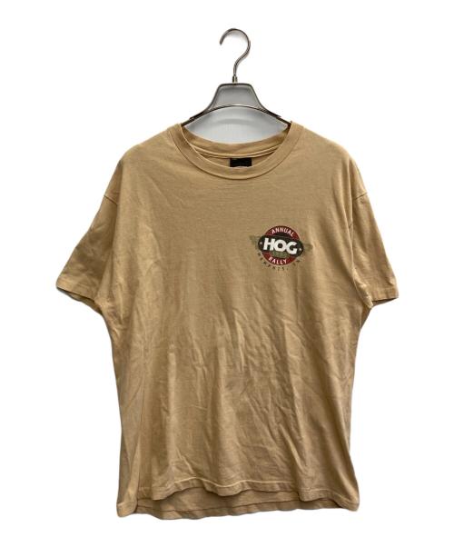 HARLEY-DAVIDSON（ハーレーダビッドソン）HARLEY-DAVIDSON (ハーレーダビッドソン) プリントTシャツ ベージュ サイズ:Lの古着・服飾アイテム