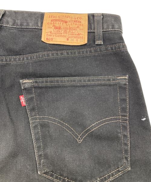 LEVI'S（リーバイス）LEVI'S (リーバイス) 505デニムパンツ ブラック サイズ:W36×Ⅼ32の古着・服飾アイテム