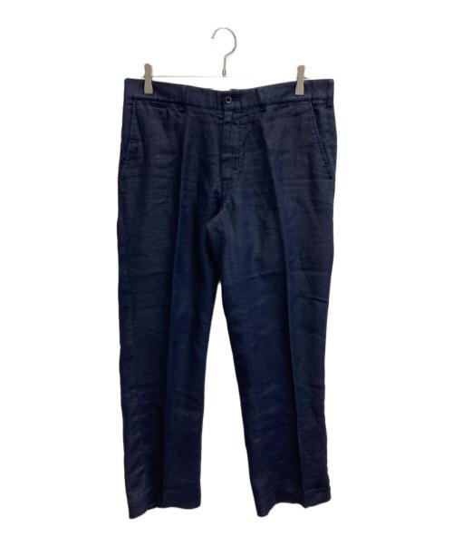 POLO RALPH LAUREN（ポロ・ラルフローレン）POLO RALPH LAUREN (ポロ・ラルフローレン) リネンタックパンツ ネイビー サイズ:34/30の古着・服飾アイテム