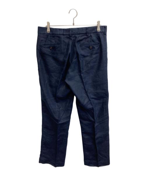 POLO RALPH LAUREN（ポロ・ラルフローレン）POLO RALPH LAUREN (ポロ・ラルフローレン) リネンタックパンツ ネイビー サイズ:34/30の古着・服飾アイテム