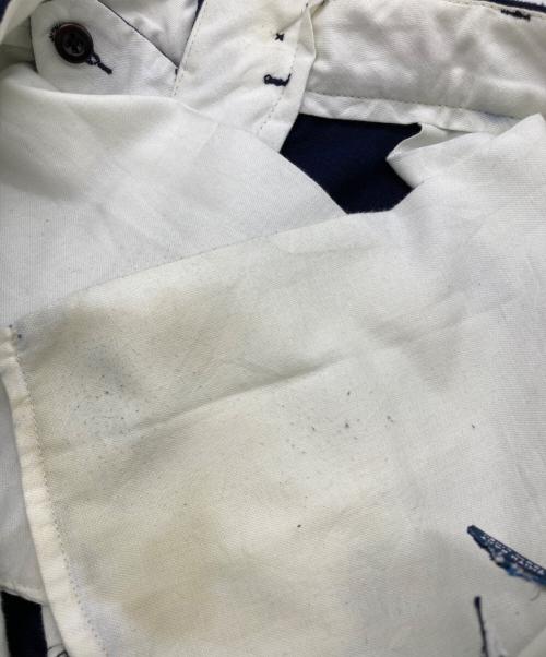POLO RALPH LAUREN（ポロ・ラルフローレン）POLO RALPH LAUREN (ポロ・ラルフローレン) リネンタックパンツ ネイビー サイズ:34/30の古着・服飾アイテム