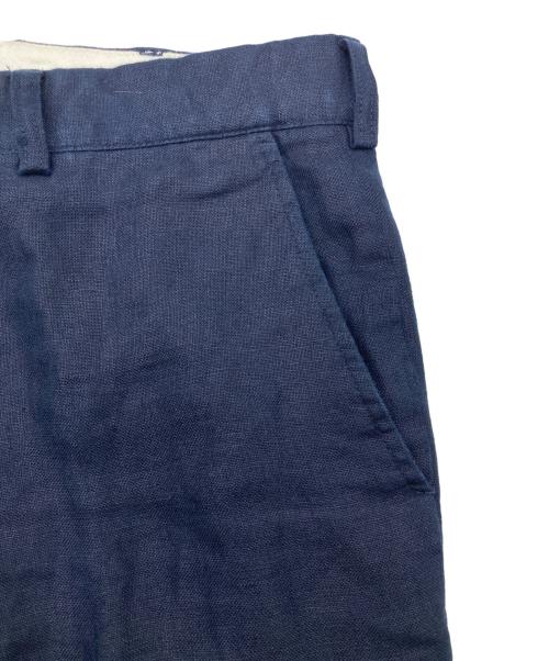 POLO RALPH LAUREN（ポロ・ラルフローレン）POLO RALPH LAUREN (ポロ・ラルフローレン) リネンタックパンツ ネイビー サイズ:34/30の古着・服飾アイテム