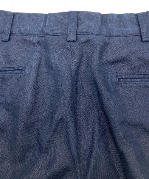 POLO RALPH LAUREN（ポロ・ラルフローレン）POLO RALPH LAUREN (ポロ・ラルフローレン) リネンタックパンツ ネイビー サイズ:34/30の古着・服飾アイテム